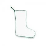 Stocking - White with Green Trim 