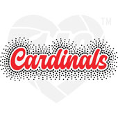 Faux Rhinestone - Cardinals