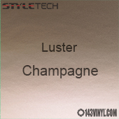 StyleTech Champagne Luster Matte Metallic Adhesive Vinyl 12" x 24" Sheet  