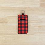 Chapstick Holder - Red and Black Buffalo Plaid