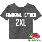 Fruit of the Loom Iconic™ T-shirt - Charcoal Heather - 2XL