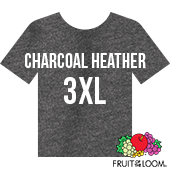 Fruit of the Loom Iconic™ T-shirt - Charcoal Heather - 3XL