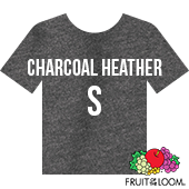 Fruit of the Loom Iconic™ T-shirt - Charcoal Heather - Small