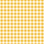 Printed Pattern Vinyl - Matte - Check Please - Yellow 12" x 12" Sheet
