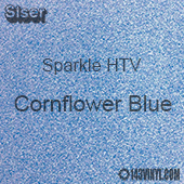 Siser Sparkle HTV: 12" x 5 Yard Roll - Cornflower Blue