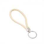 Braided Wristlet Keychain - Cream