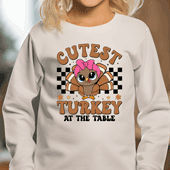 Press Ready Transfer - Cutest Turkey at the Table - Youth