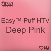 Easy™ Puff HTV: 12" x 24" - Deep Pink