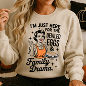 Press Ready Transfer - Deviled Eggs and Family Drama