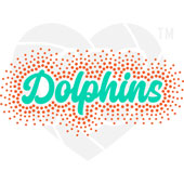Faux Rhinestone - Dolphins