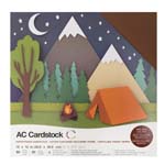 American Craft Cardstock Textured Variety Pack 60 12" x 12" Sheets - Earth Tones