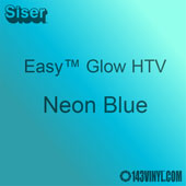 Siser Easy Glow HTV: 12" x 12" - Neon Blue