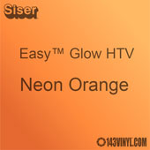 Siser Easy Glow HTV: 12" x 12" - Neon Orange