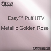 Easy™ Puff HTV: 12" x 24" - Metallic Golden Rose