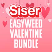 7 Pack Siser Easyweed HTV 12" x 12" - Valentine Bundle