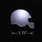Acrylic Blank - Badge Reel - Football Helmet