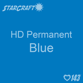 12" x 5' Roll - StarCraft HD Glossy Permanent Vinyl - Blue