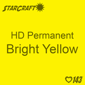 12" x 5' Roll - StarCraft HD Glossy Permanent Vinyl - Bright Yellow