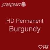 12" x 5' Roll - StarCraft HD Glossy Permanent Vinyl - Burgundy