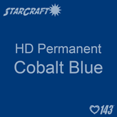 12" x 5' Roll - StarCraft HD Glossy Permanent Vinyl - Cobalt Blue
