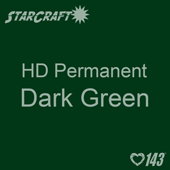 12" x 5' Roll - StarCraft HD Glossy Permanent Vinyl - Dark Green