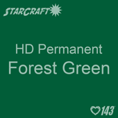 12" x 5' Roll - StarCraft HD Glossy Permanent Vinyl - Forest Green