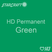12" x 5' Roll - StarCraft HD Glossy Permanent Vinyl - Green