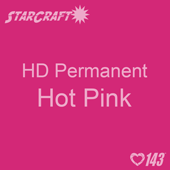 12" x 5' Roll - StarCraft HD Glossy Permanent Vinyl - Hot Pink