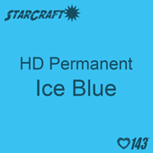12" x 5' Roll - StarCraft HD Glossy Permanent Vinyl - Ice Blue