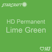 12" x 5' Roll - StarCraft HD Glossy Permanent Vinyl - Lime Green