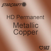 12" x 5' Roll - StarCraft HD Glossy Permanent Vinyl - Metallic Copper