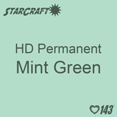 12" x 5' Roll - StarCraft HD Glossy Permanent Vinyl - Mint Green