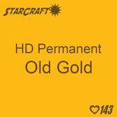 12" x 5' Roll - StarCraft HD Glossy Permanent Vinyl - Old Gold
