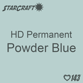 12" x 5' Roll - StarCraft HD Glossy Permanent Vinyl - Powder Blue