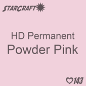 12" x 5' Roll - StarCraft HD Glossy Permanent Vinyl - Powder Pink
