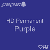 12" x 5' Roll - StarCraft HD Glossy Permanent Vinyl - Purple