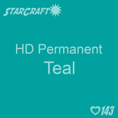 12" x 5' Roll - StarCraft HD Glossy Permanent Vinyl - Teal