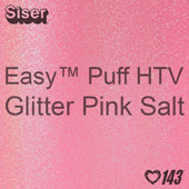 Easy™ Puff HTV: 12" x 24" - Glitter Pink Salt