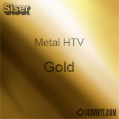 12" x 20" Sheet Siser Metal HTV - Gold