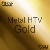 12" x 20" Sheet Siser Metal HTV - Gold
