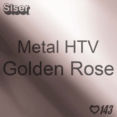 12" x 20" Sheet Siser Metal HTV - Golden Rose