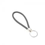 Braided Wristlet Keychain - Gray