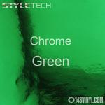 StyleTech Green Chrome Adhesive Vinyl 12" x 24" 