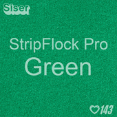 12" x 15" Sheet Siser Stripflock Pro HTV - Green