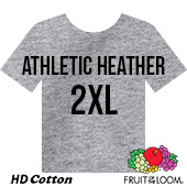 Fruit of the Loom HD Cotton T-shirt - Athletic Heather - 2XL