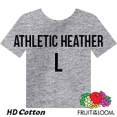 Fruit of the Loom HD Cotton T-shirt - Athletic Heather - Large