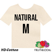 Fruit of the Loom HD Cotton T-shirt - Natural - Medium