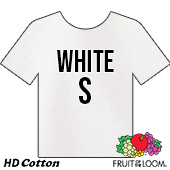 Fruit of the Loom HD Cotton T-shirt - White - Small