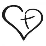 Free Download - Heart with Cross Inside