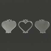 Acrylic 40oz Topper Shaker - Heart